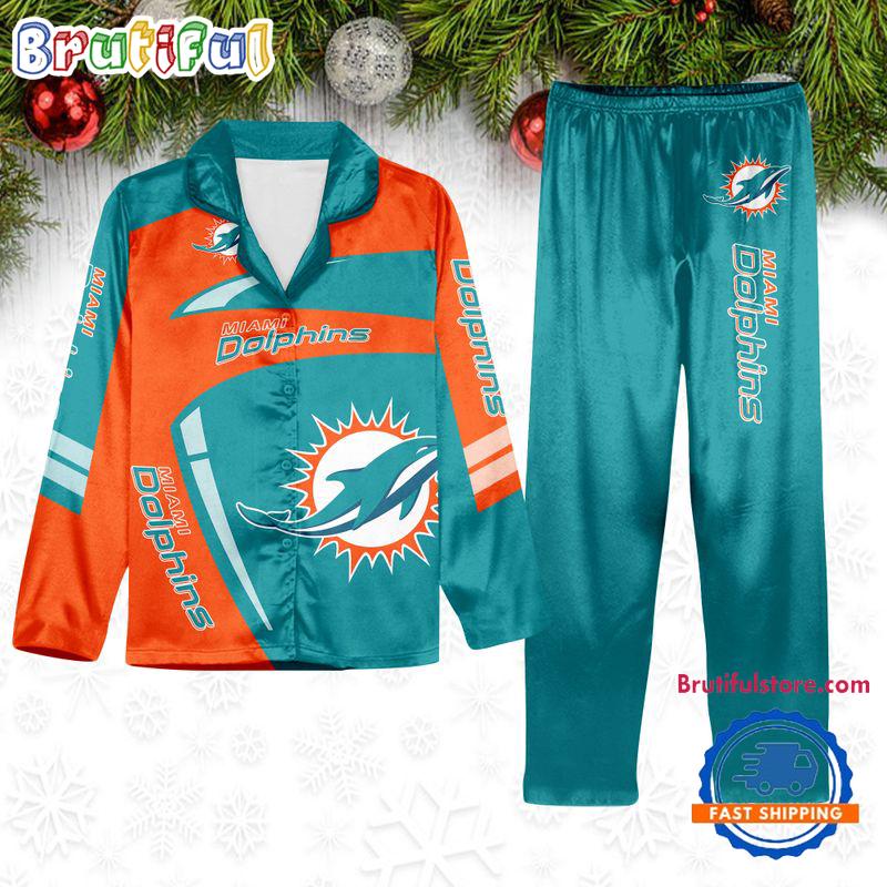 Sportswearmerch Miami Dolphins NFL Winter Season Personalized Pajamas Set For Fan