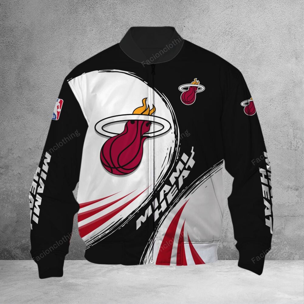 Sportswearmerch Miami Heat NBA Personalized Bomber Jacket For Fan