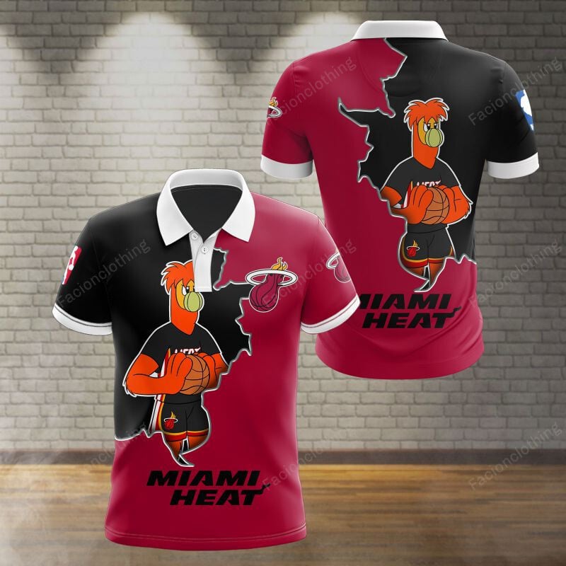 Sportswearmerch Miami Heat NBA Personalized Polo Shirt For Fan