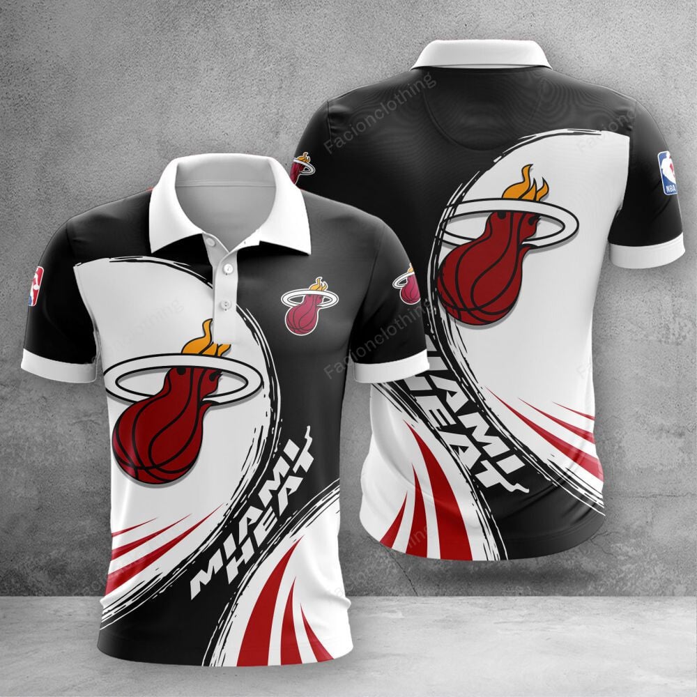 Sportswearmerch Miami Heat NBA Personalized Polo Shirt For Fan