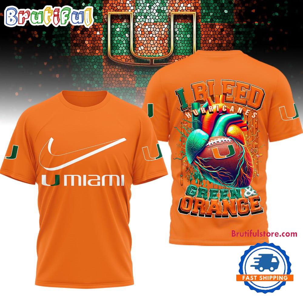 Sportswearmerch Miami Hurricanes NCAA I Bleed T-shirt For Fan