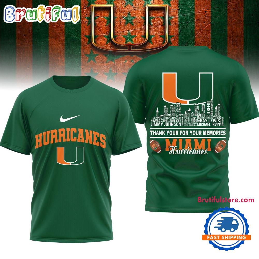Sportswearmerch Miami Hurricanes NCAA Legends Of The Game 3D Shirt For Fan