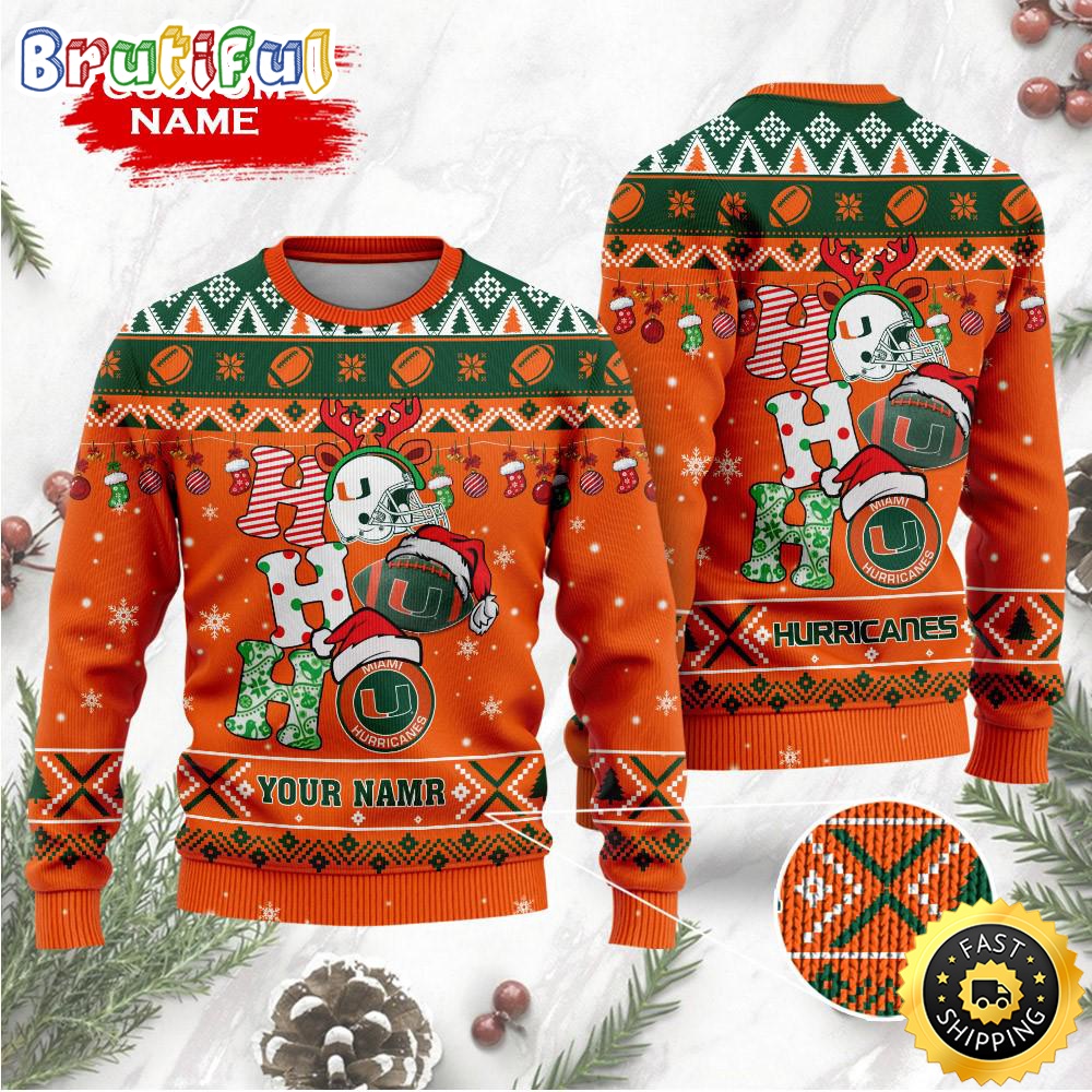 Sportswearmerch Miami Hurricanes NCAA Sweater Wool Sweater For Fan