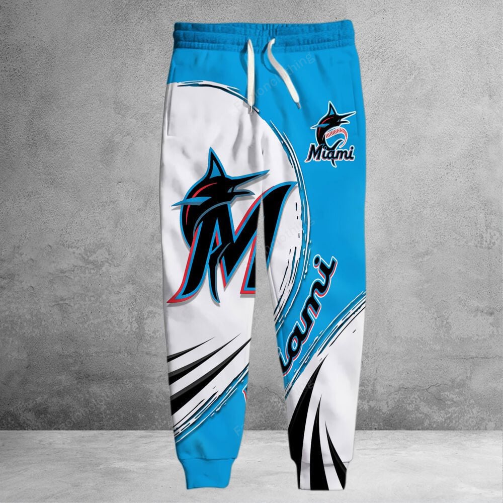 Sportswearmerch Miami Marlins MLB Personalized Long Pant For Fan