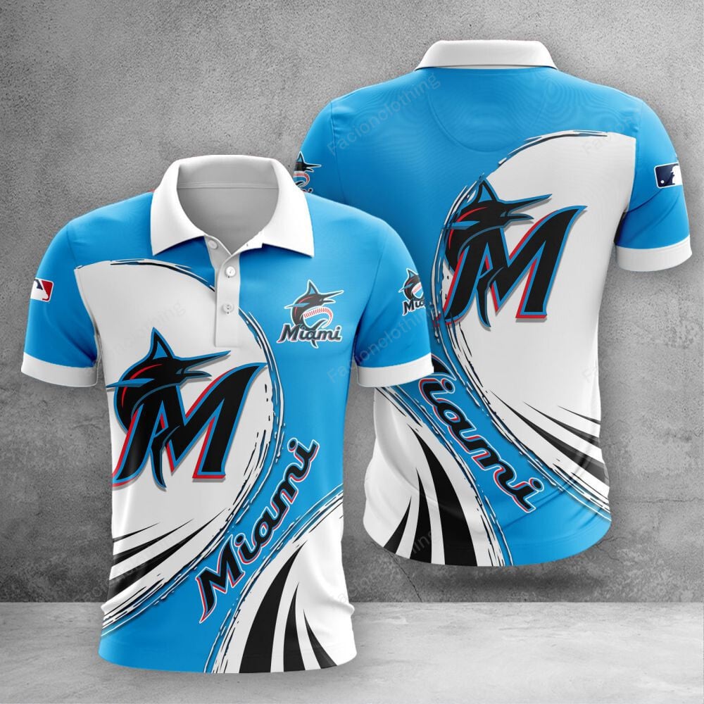 Sportswearmerch Miami Marlins MLB Personalized Polo Shirt For Fan