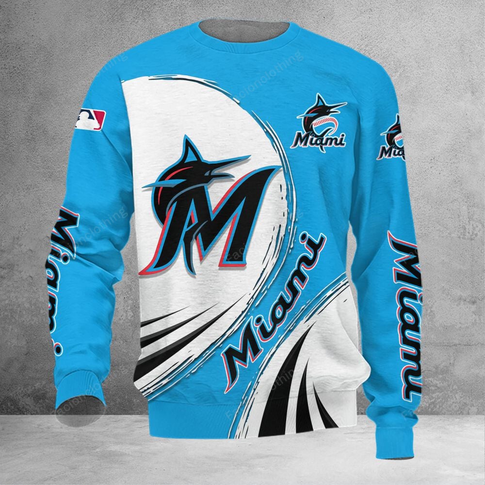 Sportswearmerch Miami Marlins MLB Personalized Sweater For Fan