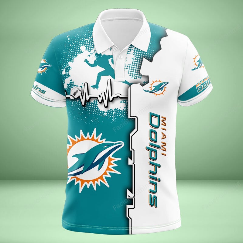 Sportswearmerch Miami Miami Dolphins NFL NFL Personalized Polo Shirt For Fan