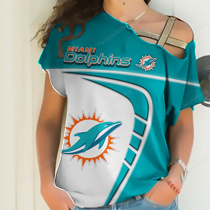 Sportswearmerch Miami Miami Dolphins NFL NFL Personalized Strapless Sleeve Short For Fan