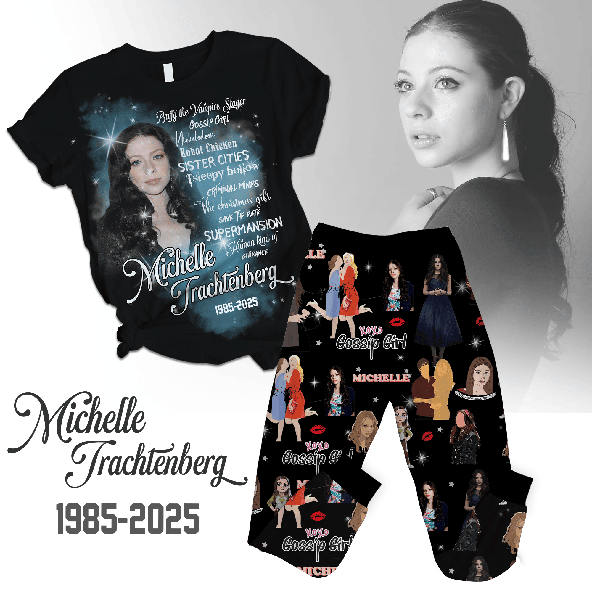 Sportswearmerch Michelle Trachtenberg Pajamas Full Set Gifts For Fans