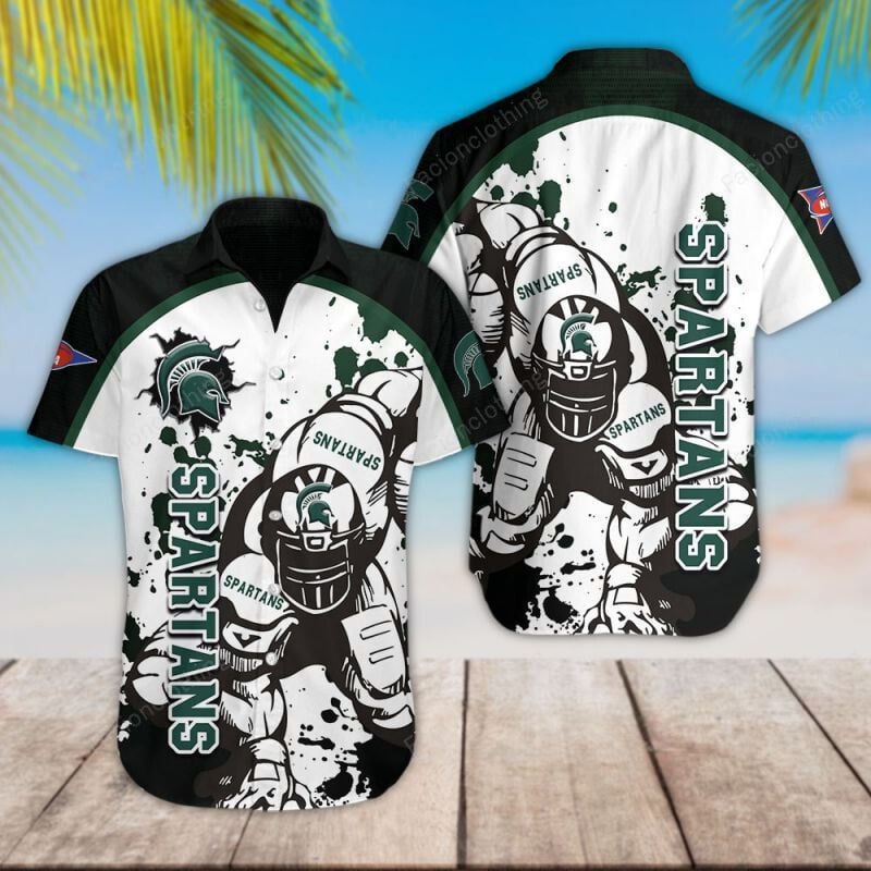 Sportswearmerch Michigan State Spartans NCAA Personalized Hawaiian Shirt For Fan