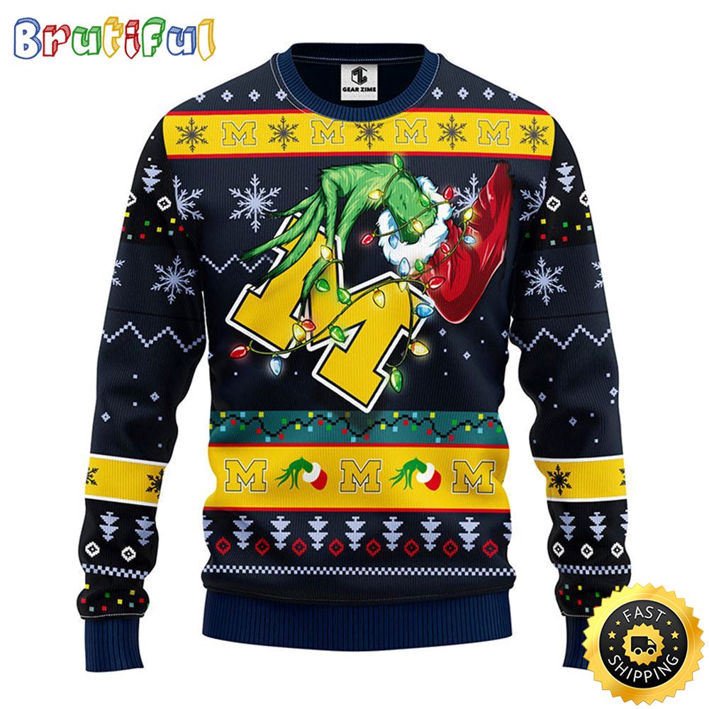 Sportswearmerch Michigan Wolverines NCAA Christmas Sweater For Fan
