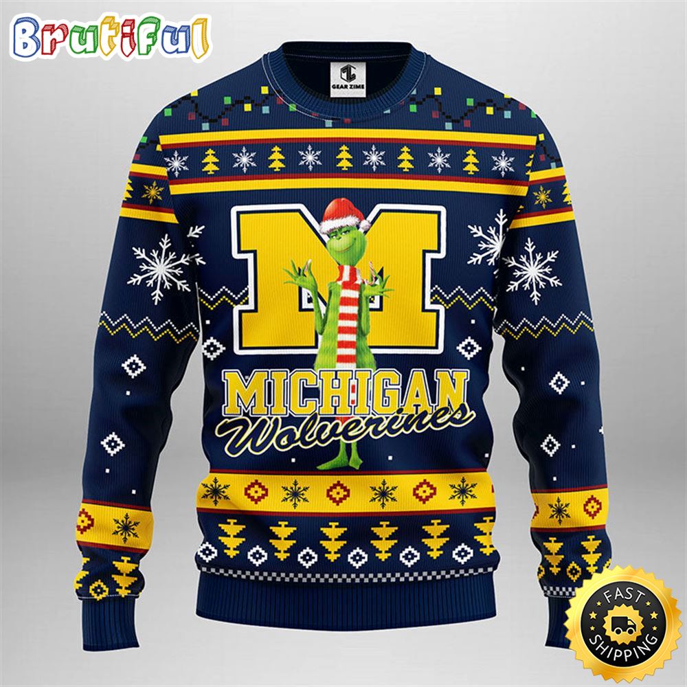 Sportswearmerch Michigan Wolverines NCAA Christmas Sweater For Fan