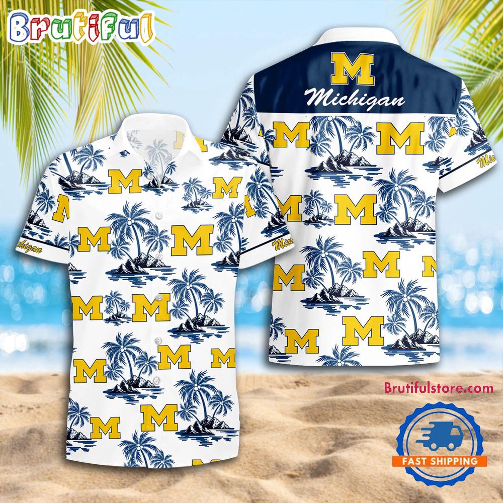 Sportswearmerch Michigan Wolverines NCAA Summer Personalized Hawaiian Shirt For Fan