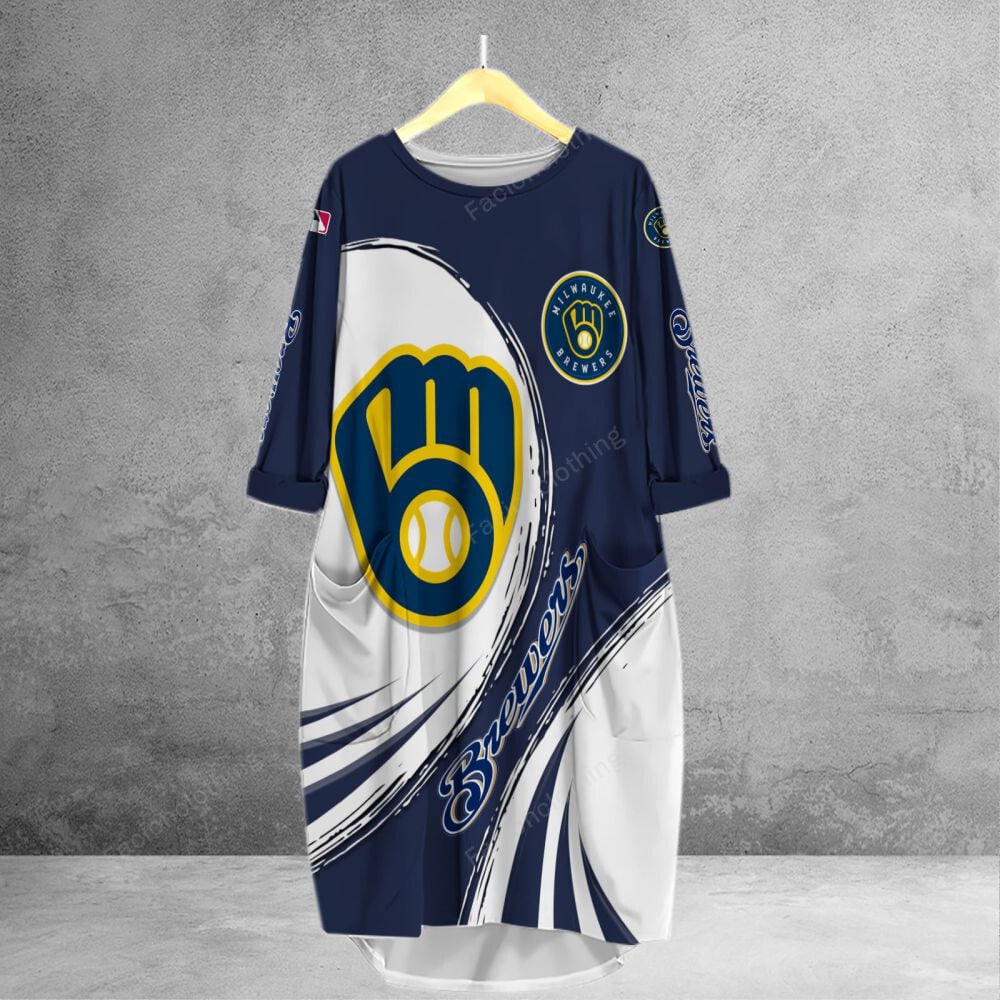 Sportswearmerch Milwaukee Brewers MLB Personalized Pocket Tanktop For Fan