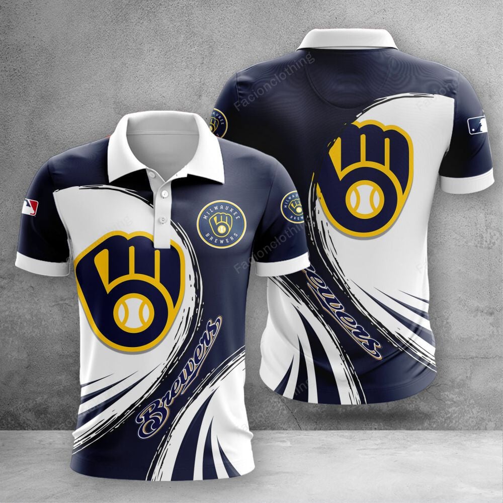 Sportswearmerch Milwaukee Brewers MLB Personalized Polo Shirt For Fan