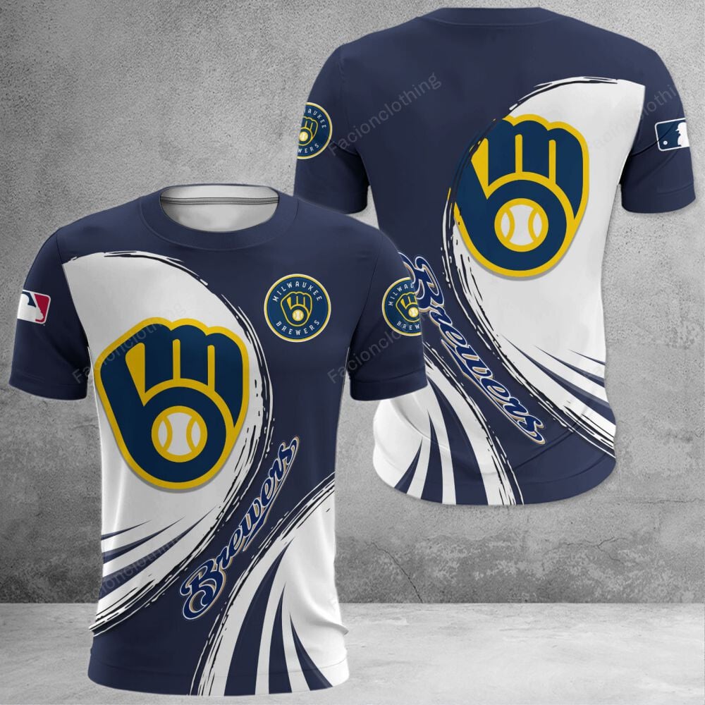 Sportswearmerch Milwaukee Brewers MLB Personalized T-shirt For Fan