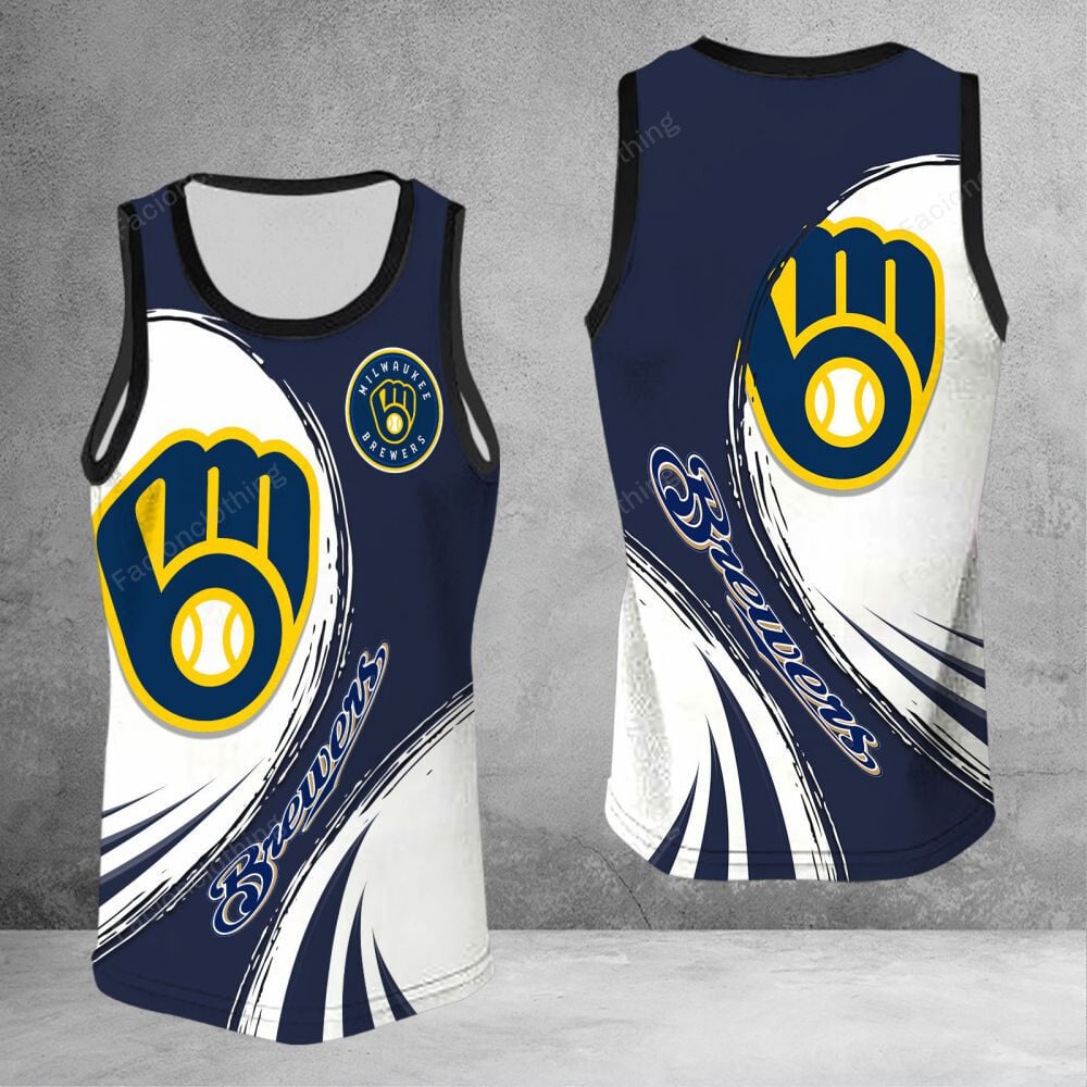 Sportswearmerch Milwaukee Brewers MLB Personalized Tanktop For Fan