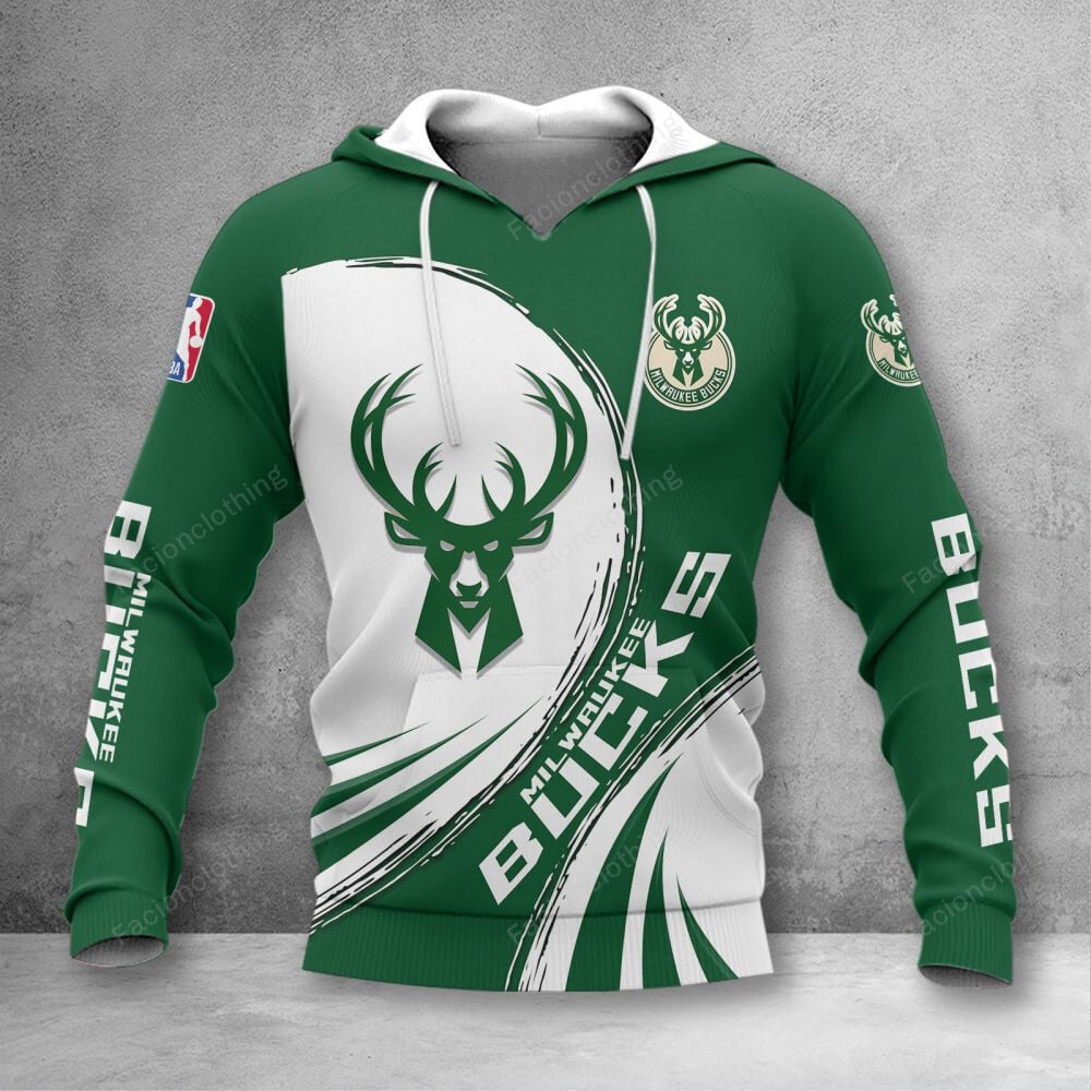 Sportswearmerch Milwaukee Bucks NBA Personalized Hoodie For Fan