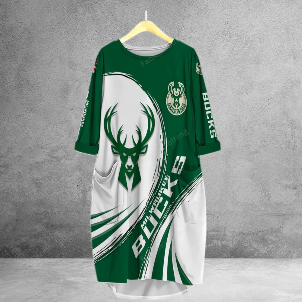 Sportswearmerch Milwaukee Bucks NBA Personalized Pocket Tanktop For Fan