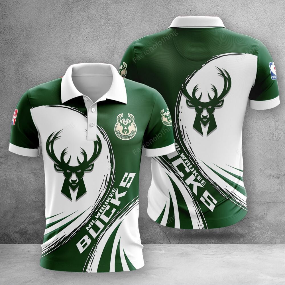 Sportswearmerch Milwaukee Bucks NBA Personalized Polo Shirt For Fan