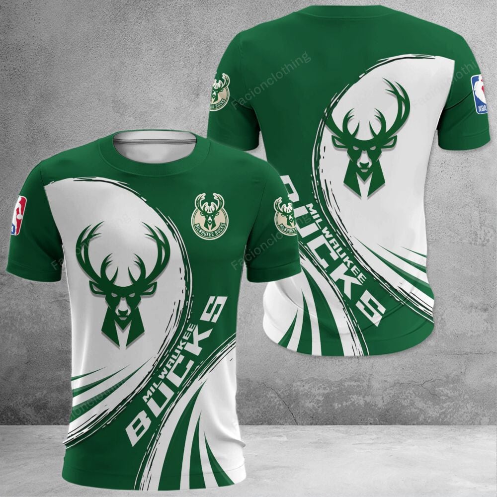 Sportswearmerch Milwaukee Bucks NBA Personalized T-shirt For Fan