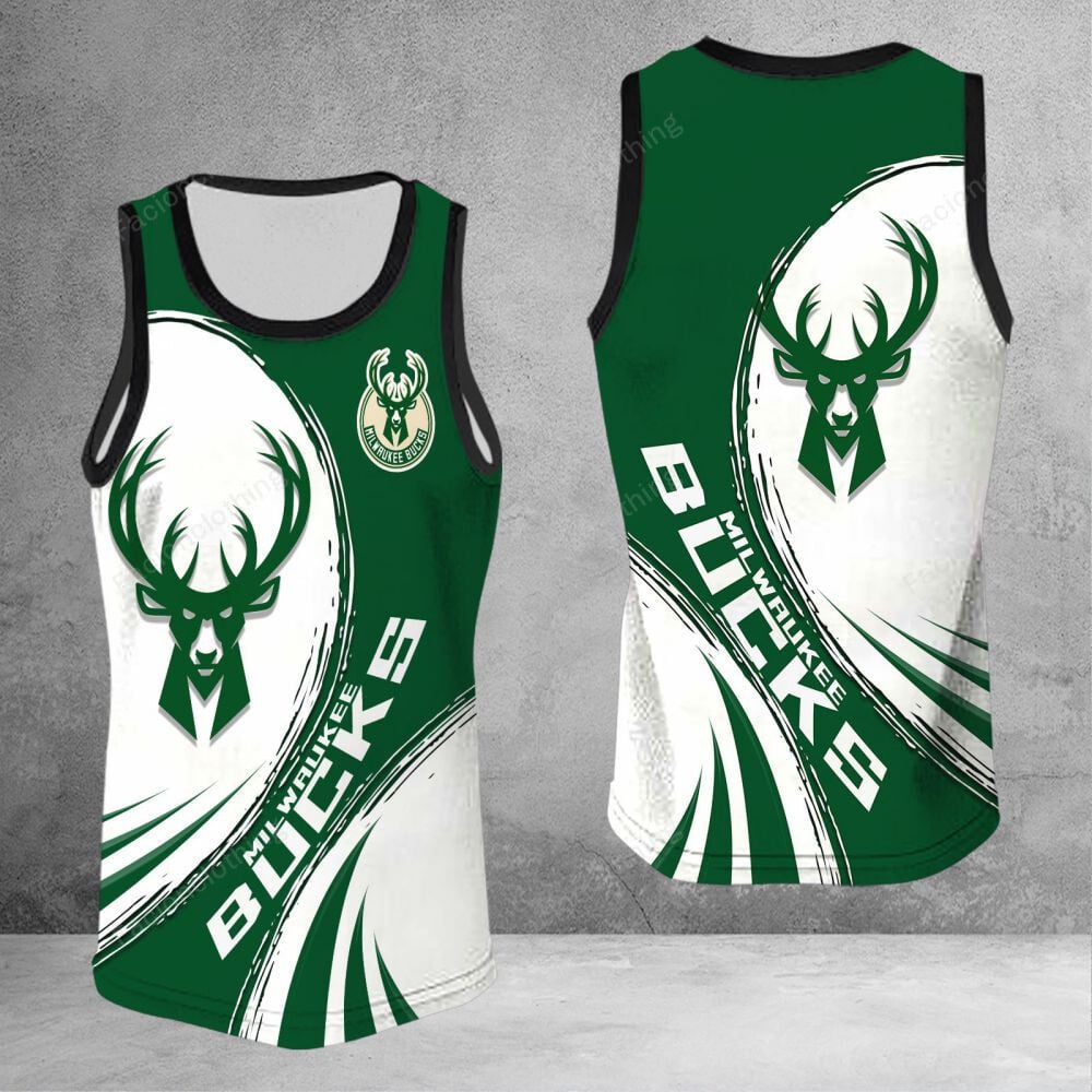 Sportswearmerch Milwaukee Bucks NBA Personalized Tanktop For Fan