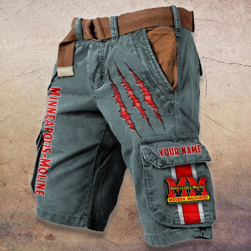 Sportswearmerch Minneapolis Moline Tractor Denim Short For Fan