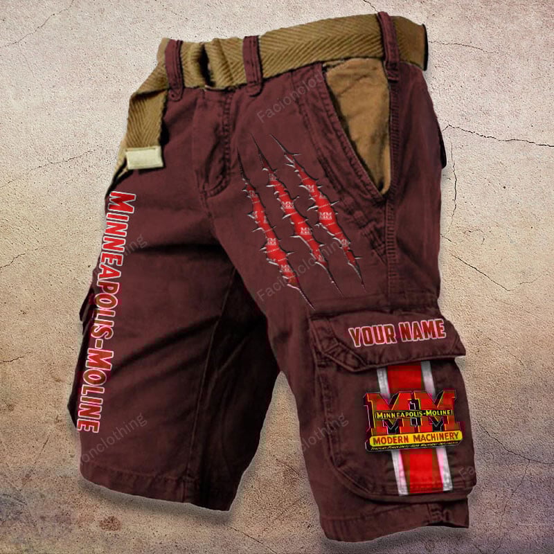 Sportswearmerch Minneapolis Moline Tractor Denim Short For Fan