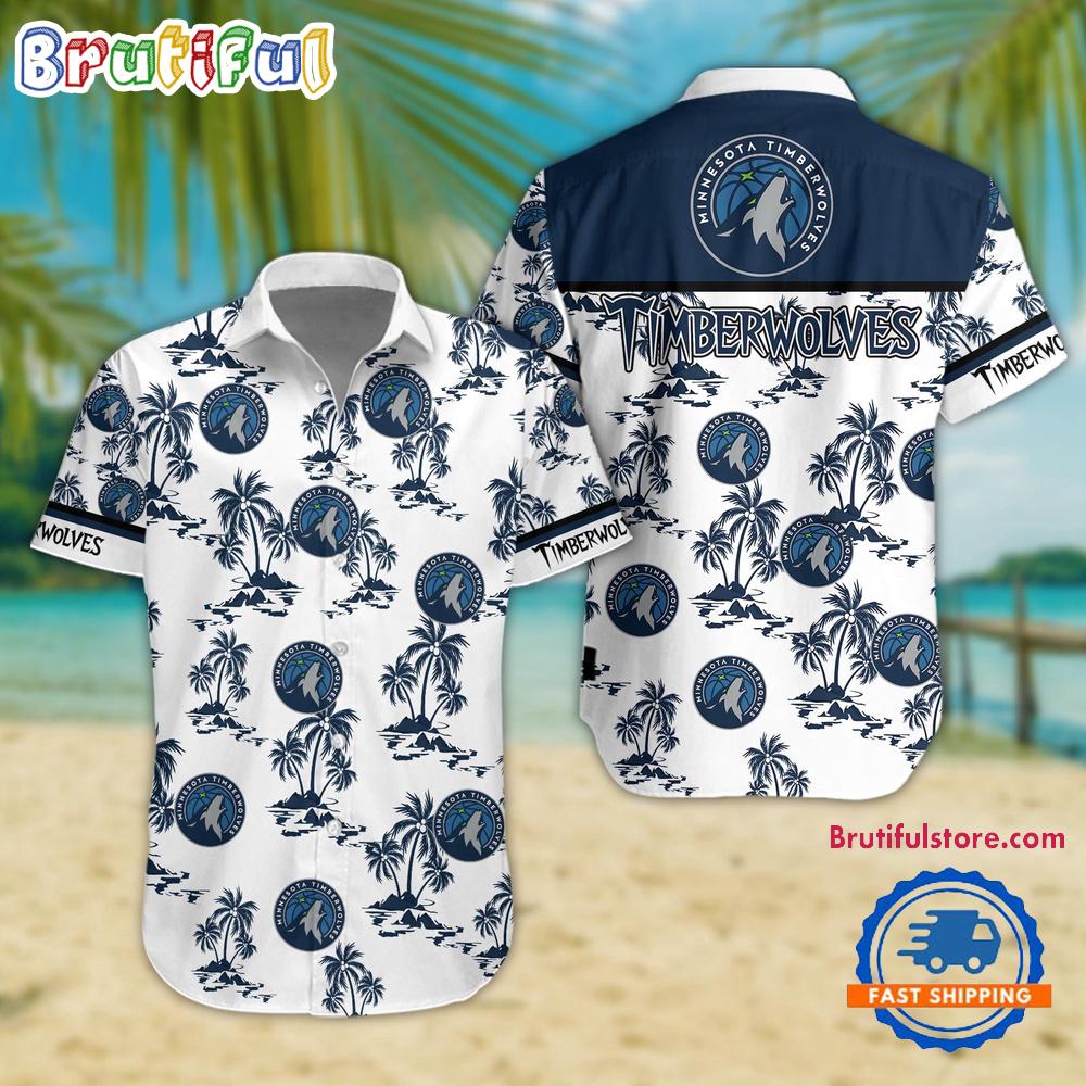 Sportswearmerch Minnesota Timberwolves NBA Summer Personalized Hawaiian Shirt For Fan