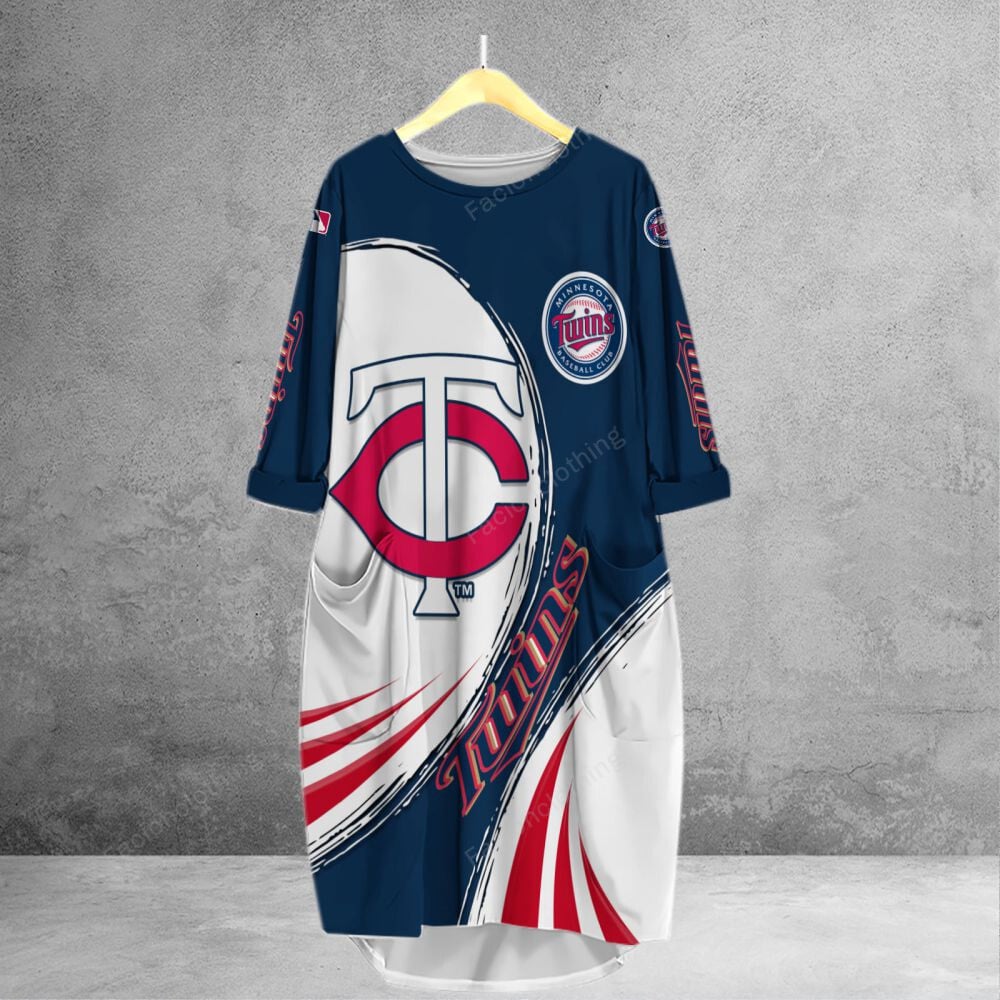Sportswearmerch Minnesota Twins MLB Personalized Pocket Dress For Fan