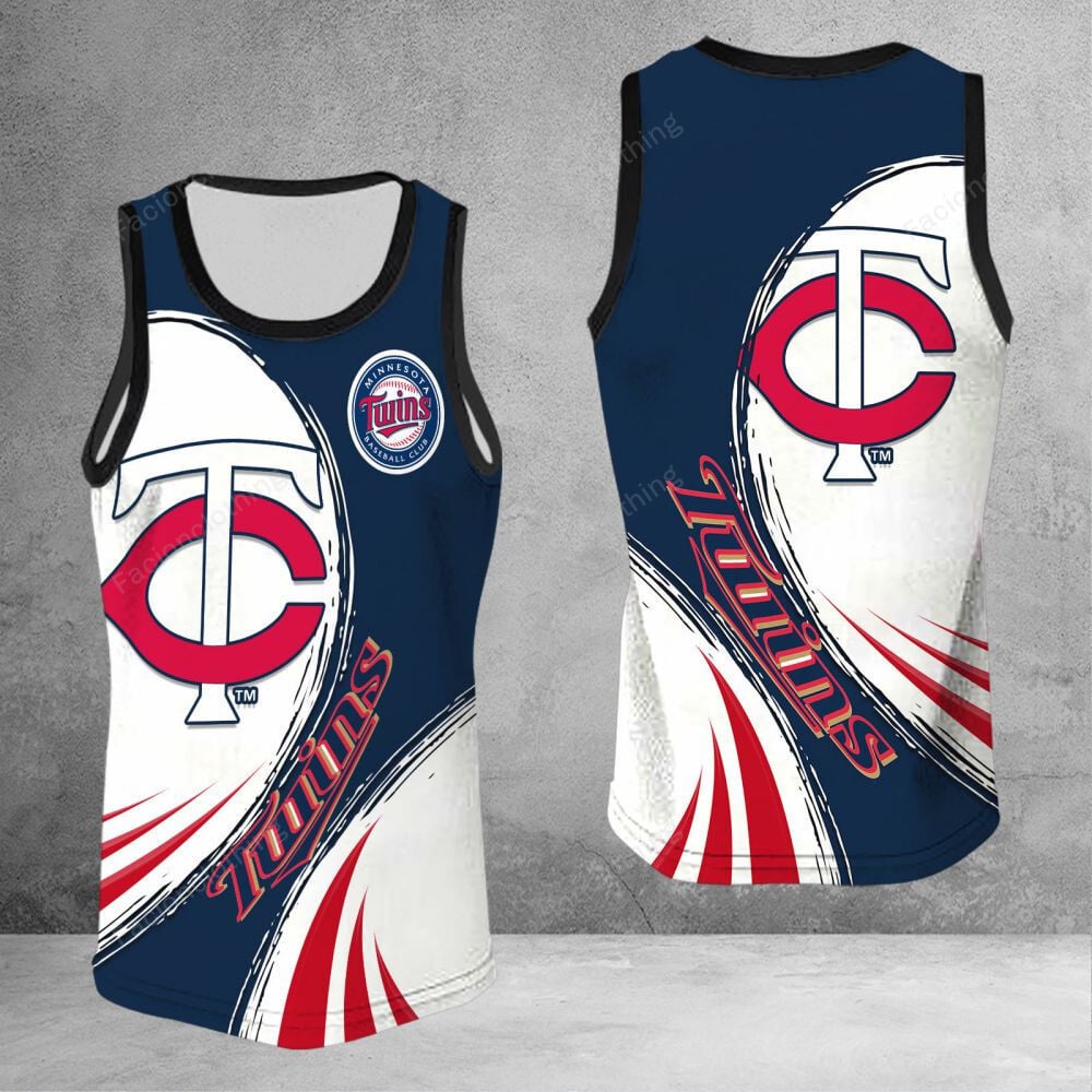 Sportswearmerch Minnesota Twins MLB Personalized Tanktop For Fan