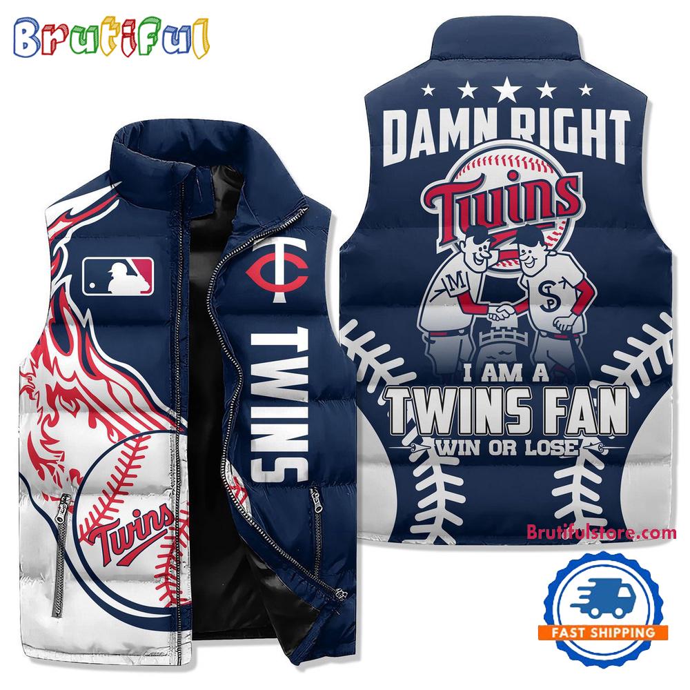 Sportswearmerch Minnesota Twins MLB Sleeveless Puffer Jacket For Fan