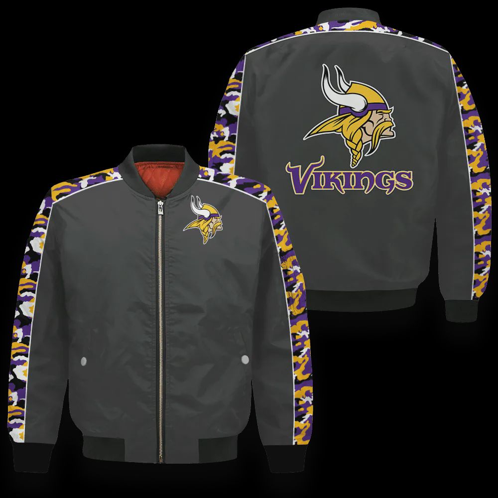 Sportswearmerch Minnesota Vikings NFL Bomber Jacket For Fan