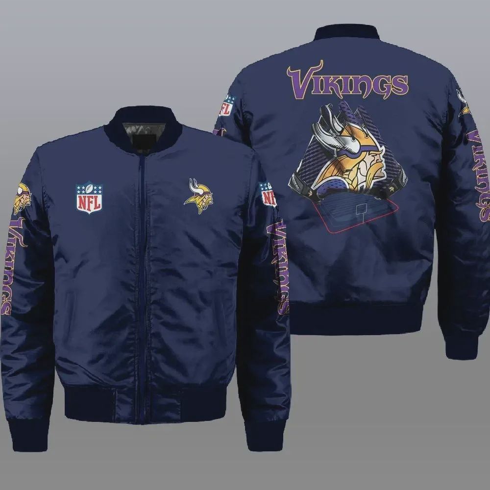Sportswearmerch Minnesota Vikings NFL Bomber Jacket For Fan