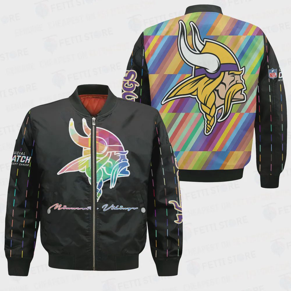 Sportswearmerch Minnesota Vikings NFL Bomber Jacket For Fan