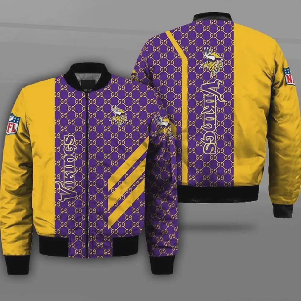 Sportswearmerch Minnesota Vikings NFL Bomber Jacket For Fan