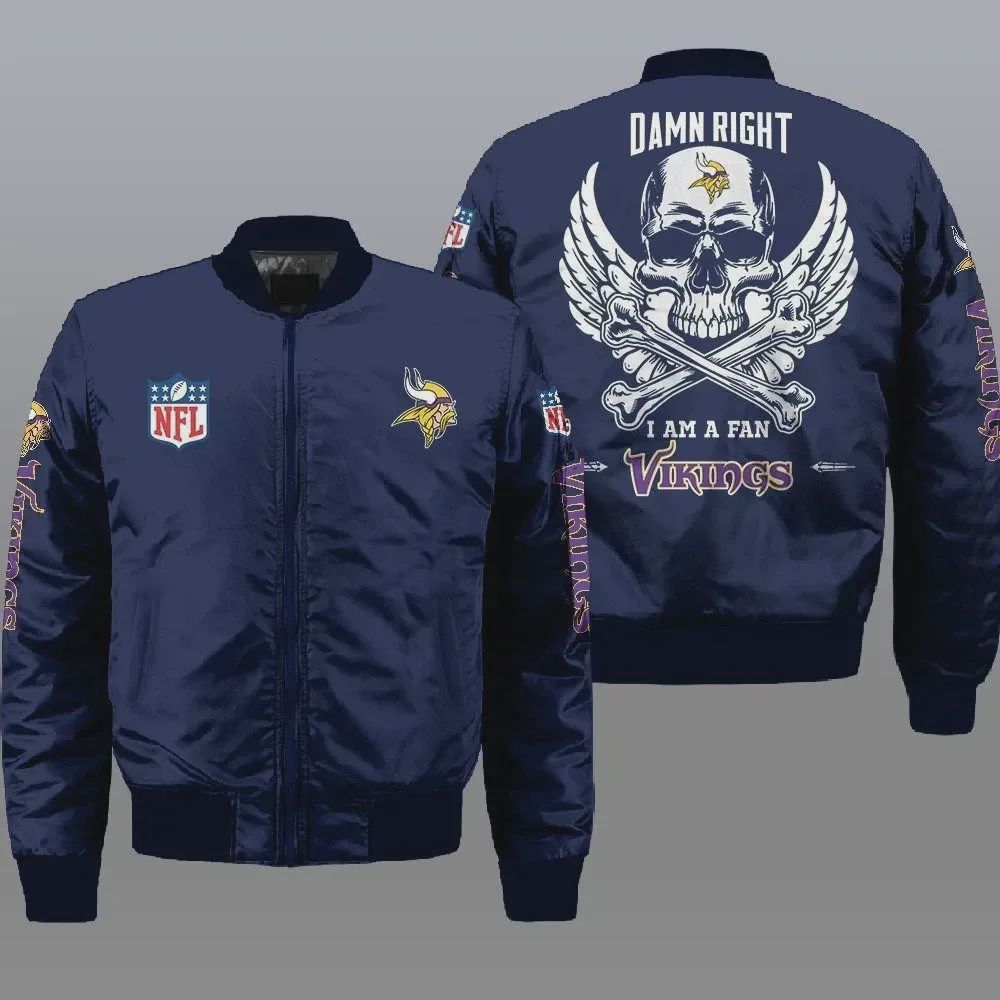Sportswearmerch Minnesota Vikings NFL Bomber Jacket For Fan