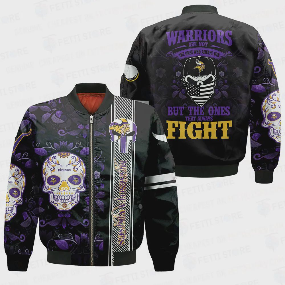Sportswearmerch Minnesota Vikings NFL Bomber Jacket For Fan