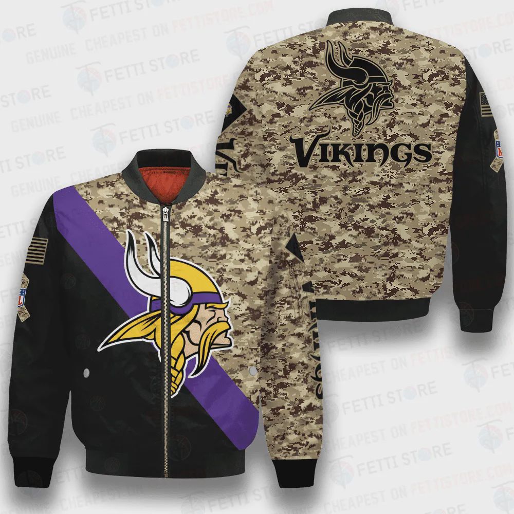 Sportswearmerch Minnesota Vikings NFL Bomber Jacket For Fan