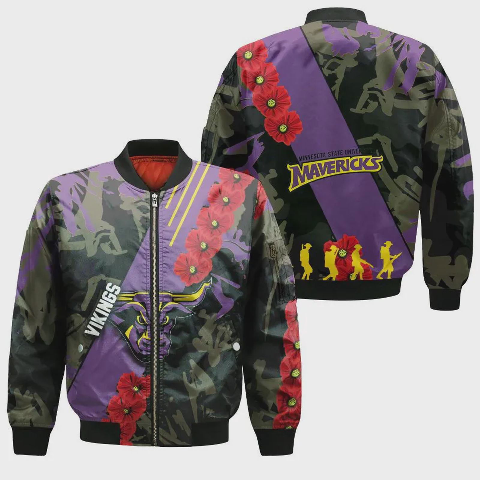 Sportswearmerch Minnesota Vikings NFL Bomber Jacket For Fan