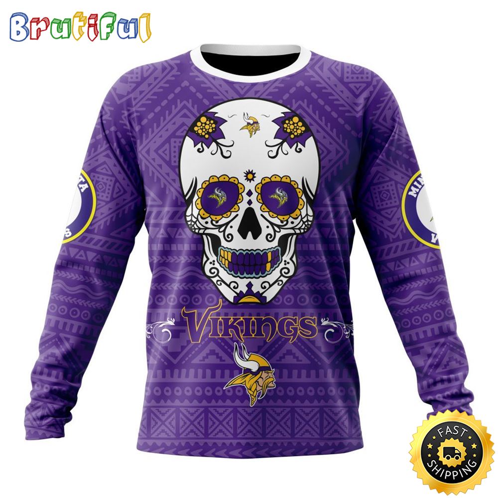 Sportswearmerch Minnesota Vikings NFL Crewneck Personalized Sweater For Fan