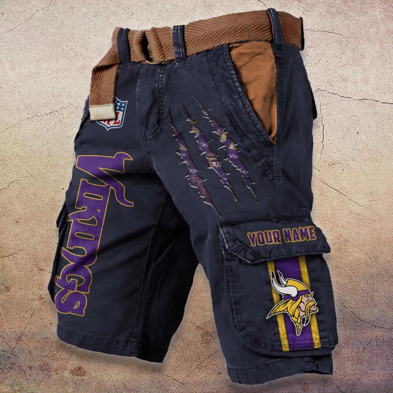 Sportswearmerch Minnesota Vikings NFL Denim Short For Fan