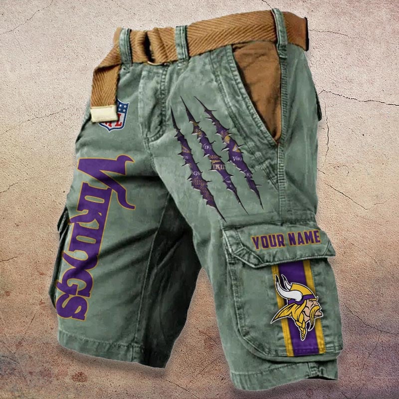 Sportswearmerch Minnesota Vikings NFL Denim Short For Fan
