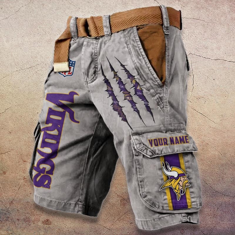 Sportswearmerch Minnesota Vikings NFL Denim Short For Fan