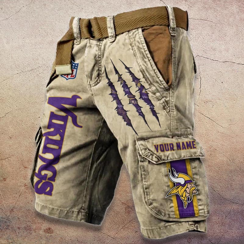 Sportswearmerch Minnesota Vikings NFL Denim Short For Fan