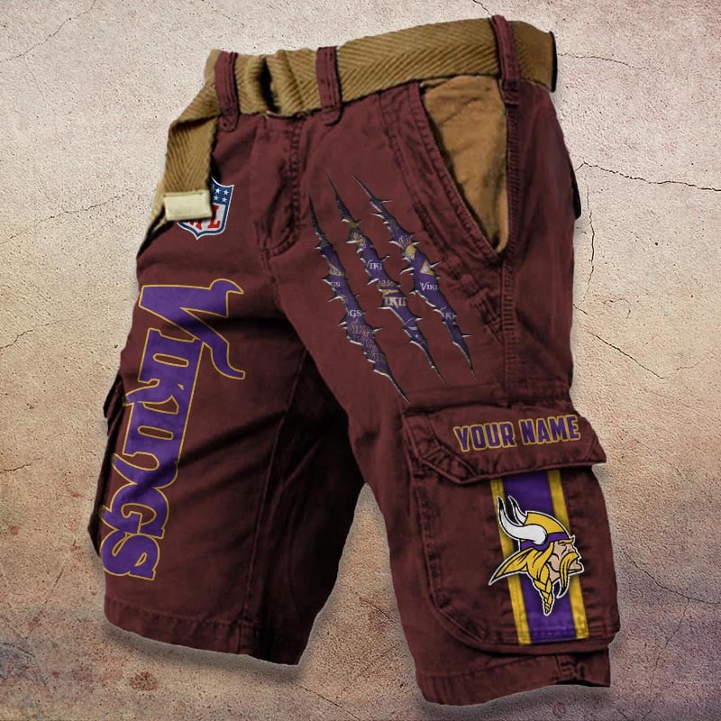 Sportswearmerch Minnesota Vikings NFL Denim Short For Fan
