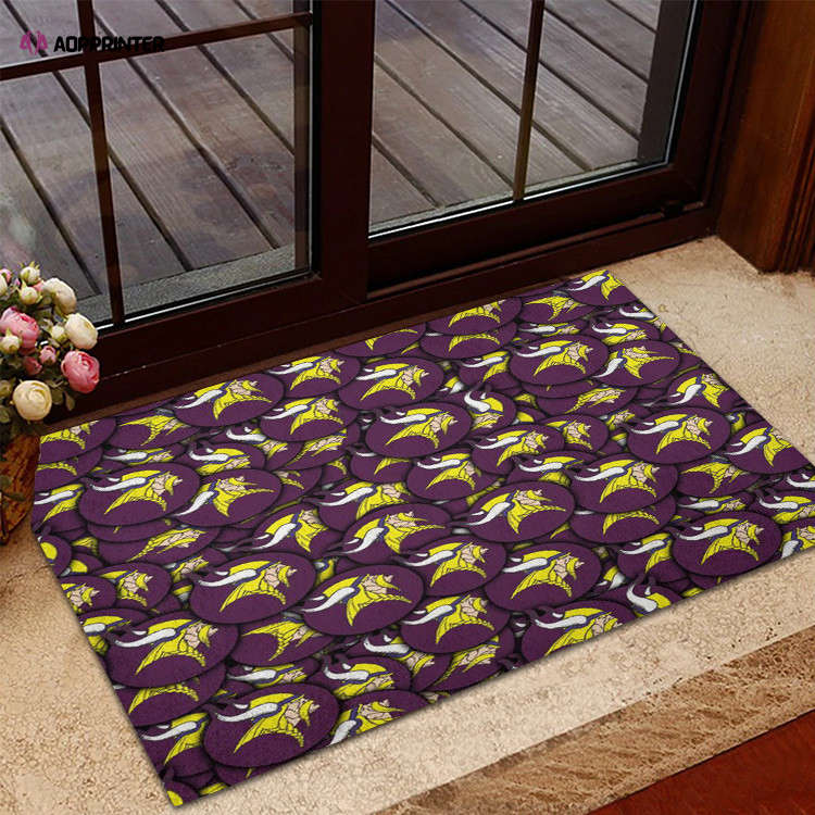 Sportswearmerch Minnesota Vikings NFL Emblem Doormat For Fan