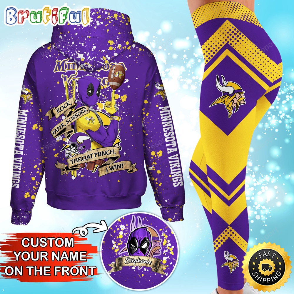 Sportswearmerch Minnesota Vikings NFL Hoodie Leggings For Fan
