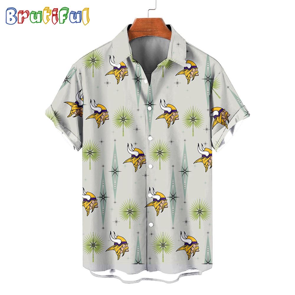 Sportswearmerch Minnesota Vikings NFL Personalized Hawaiian Shirt For Fan
