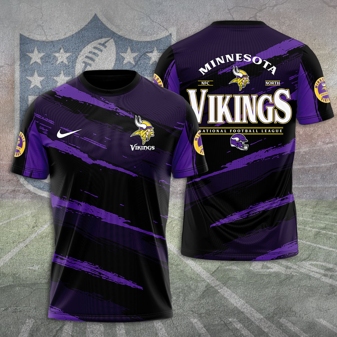 Sportswearmerch Minnesota Vikings NFL Personalized T-shirt For Fan